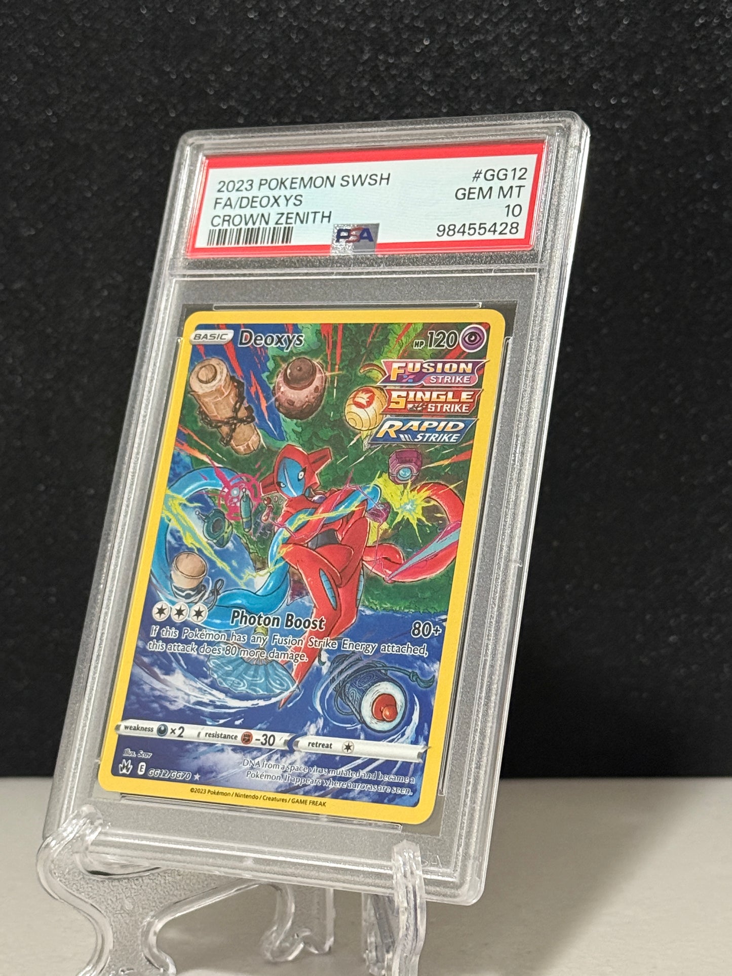 2023 Pokemon Crown Zenith Deoxys #GG12 PSA 10