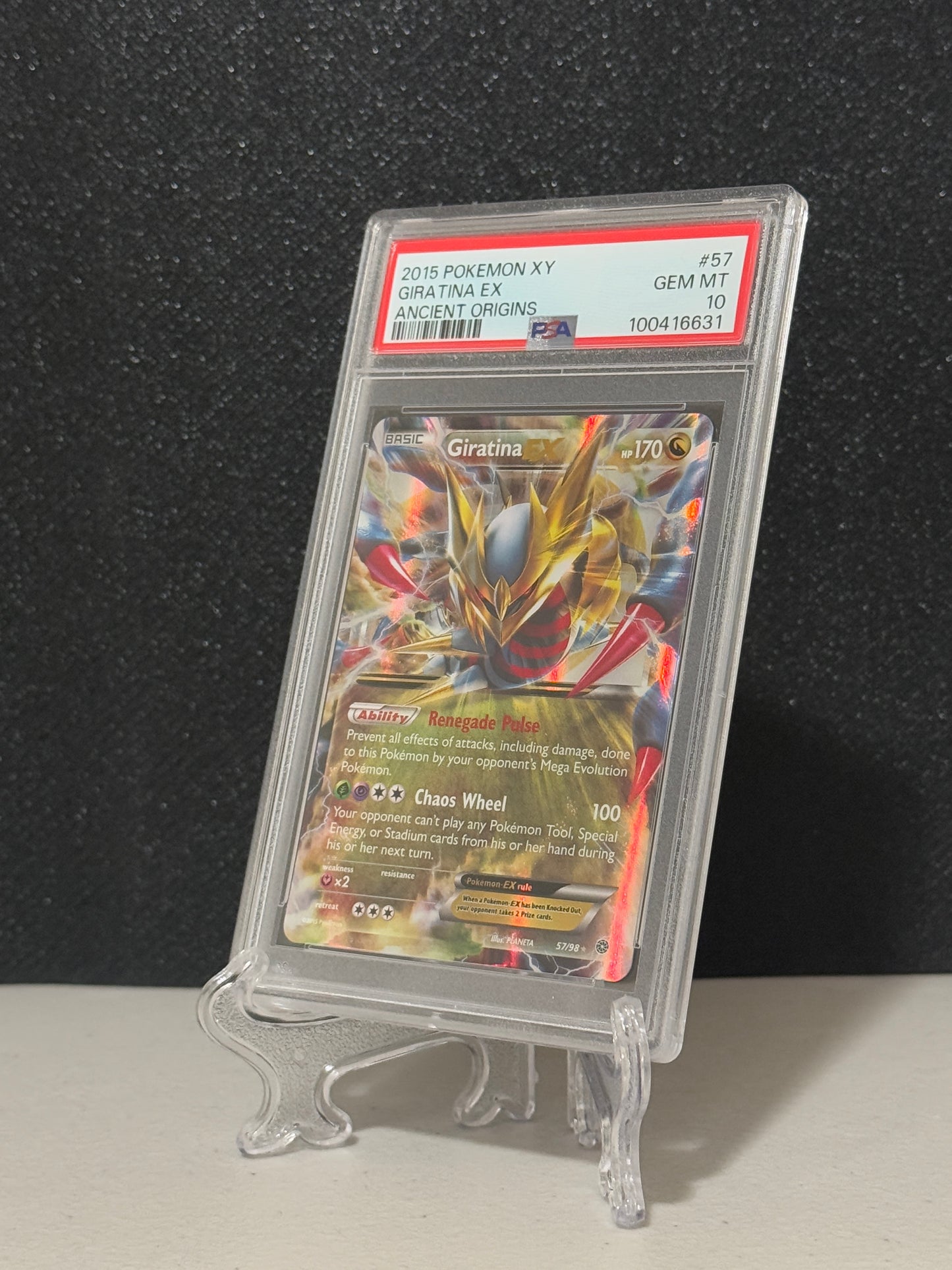 2015 Pokemon XY Ancient Origins Giratina EX #57 - PSA 10