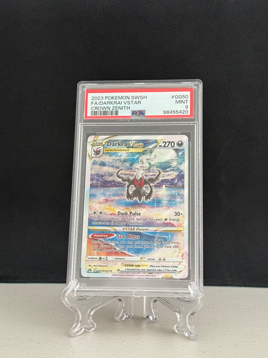 2023 Pokemon Crown Zenith Darkrai VSTAR Full Art #GG50/GG70 PSA 9