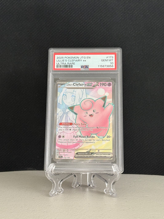 2025 Pokemon Journey Together Lillie's Clefairy ex #173 - PSA 10