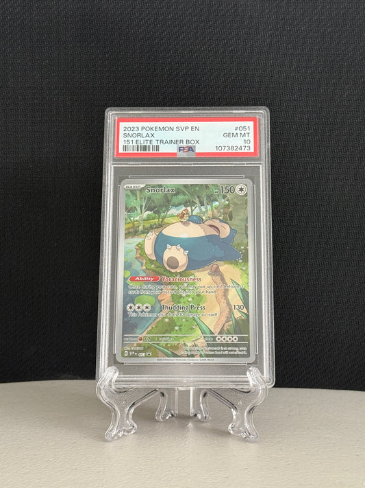 2023 Pokemon Scarlet & Violet 151 Elite Trainer Box Promo Snorlax #051 - PSA 10