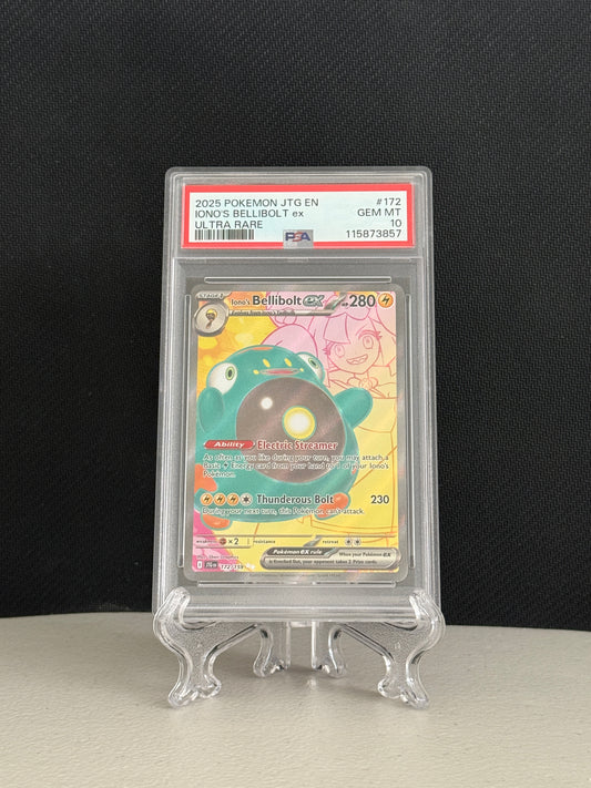 2025 Pokemon Journey Together Iono's Bellibolt ex #172 - PSA 10