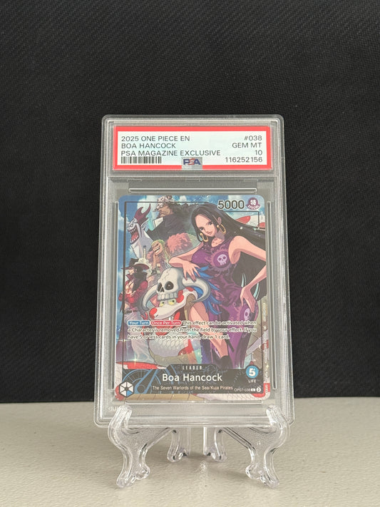 2025 One Piece PSA Magazine Exclusive Promo Boa Hancock OP07-038 PSA 10