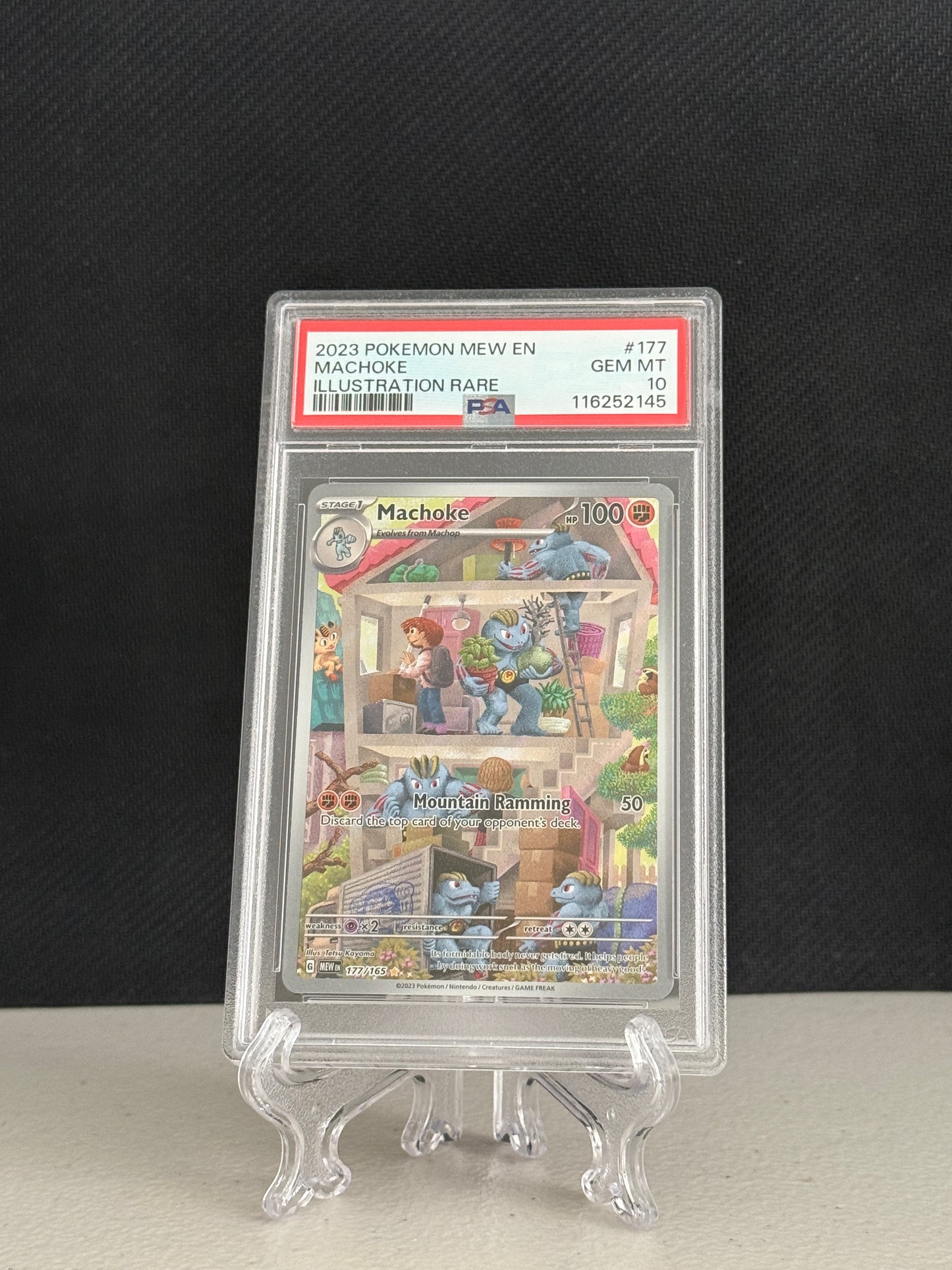 2023 Pokemon Scarlet & Violet 151 Machoke #177 PSA 10