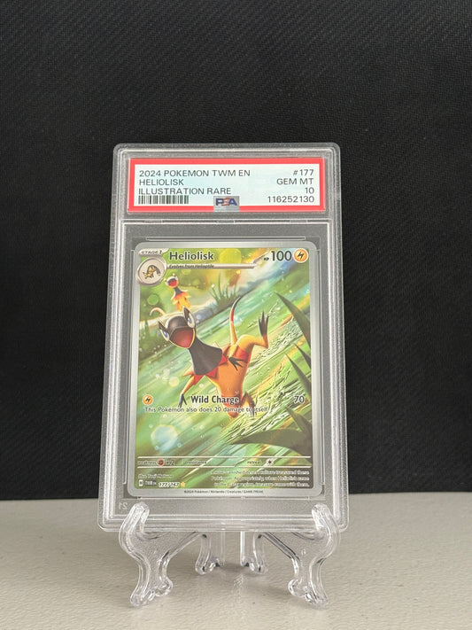 2024 Pokemon Twilight Masquerade Heliolisk #177 - PSA 10