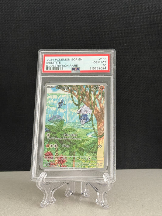 2024 Pokemon Stellar Crown Meditite #153 - PSA 10
