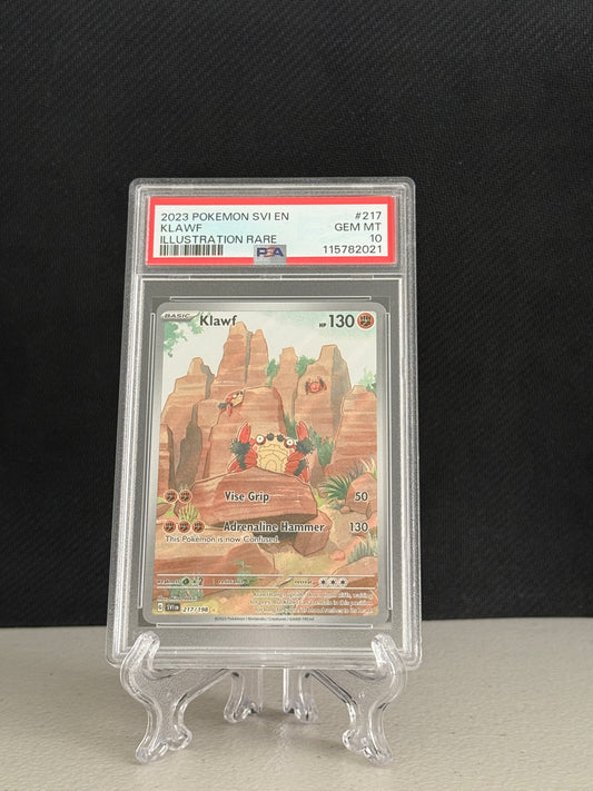 2023 Pokemon Scarlet & Violet Klawf #217 - PSA 10