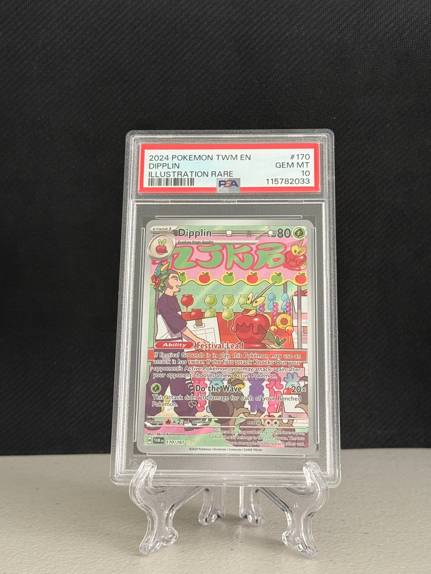 2024 Pokemon Twilight Masquerade Dipplin #170 - PSA 10