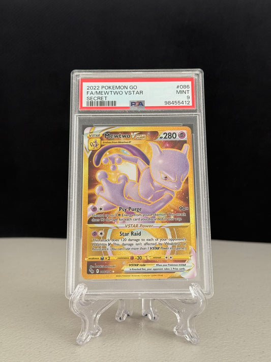 2022 Pokemon Go Secret Mewtwo VSTAR #086 - PSA 9