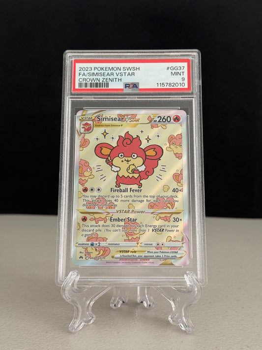2022 Pokemon Crown Zenith Simisear VSTAR #GG37 - PSA 9