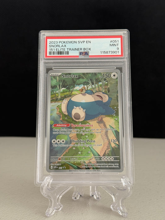 2023 Pokemon Scarlet & Violet 151 Elite Trainer Box Promo Snorlax #051 - PSA 9
