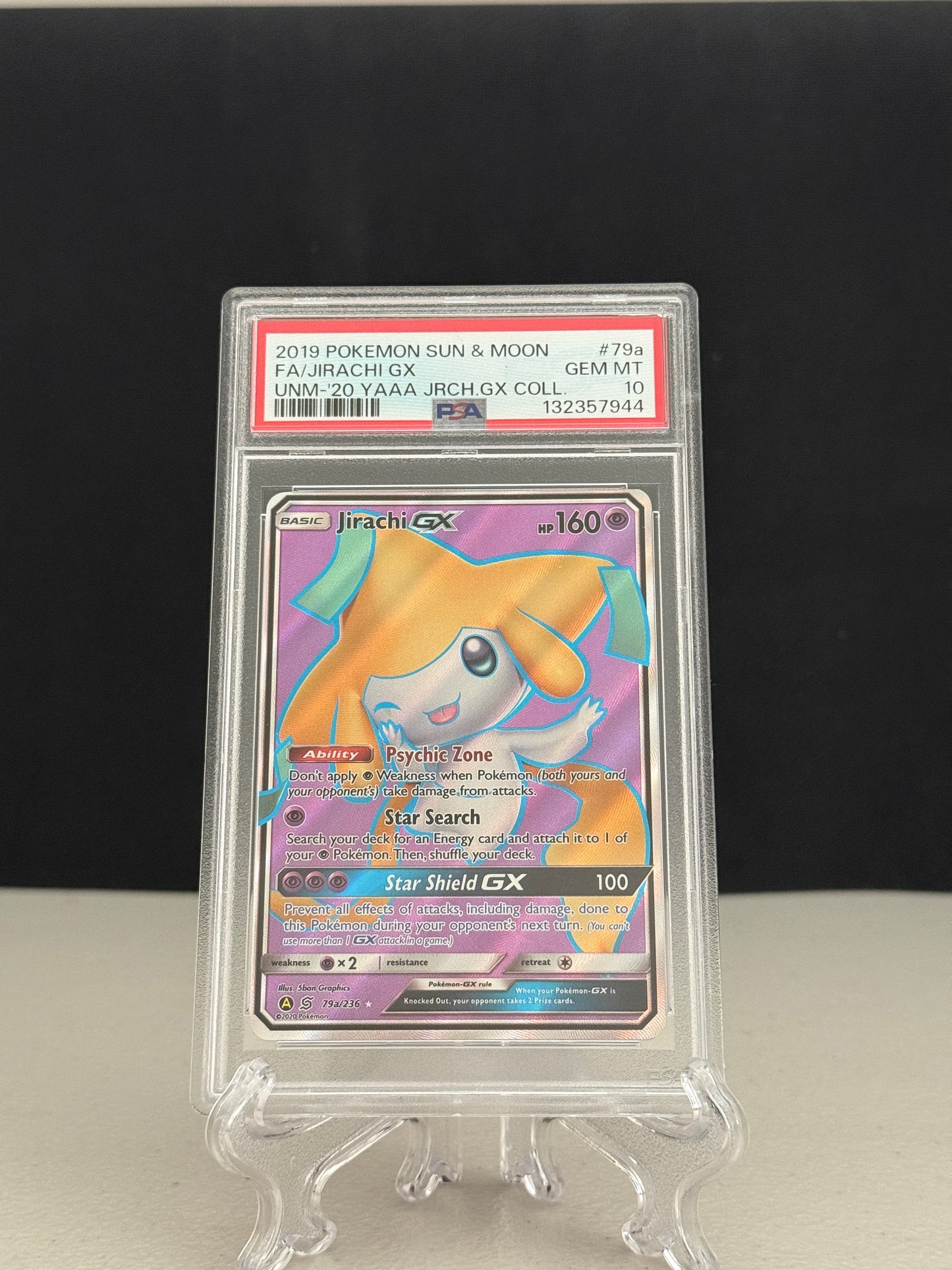 2019 Pokemon Unified Minds Jirachi GX Promo #79a - PSA 10
