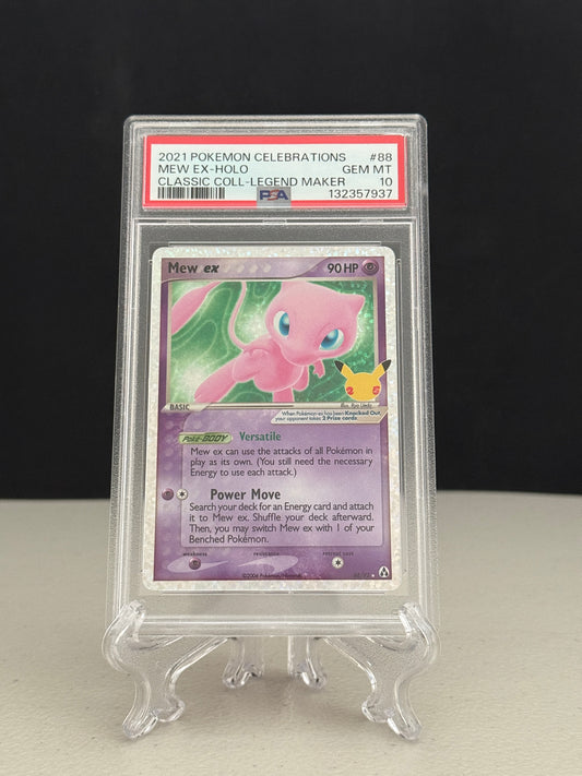 2021 Pokemon Celebrations Classic Collection Legend Maker Mew EX #88 - PSA 10