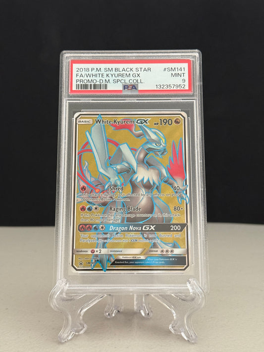 2018 Pokemon Dragon Majesty Special Collection Promo White Kyurem GX #SM141 - PSA 9
