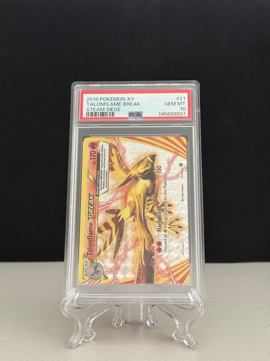 2016 Pokemon Steam Siege Talonflame Break #21 - PSA 10