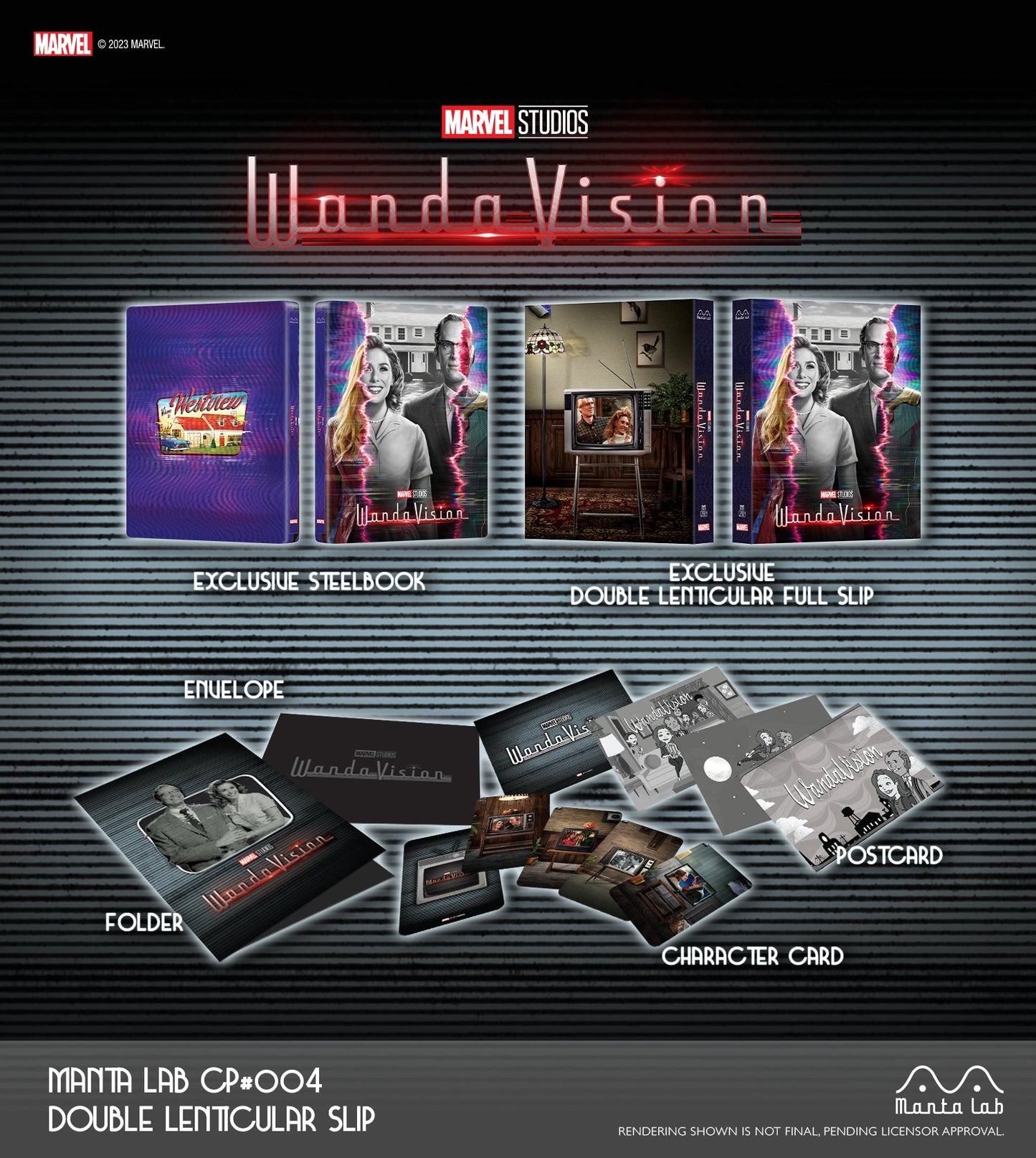 WandaVision (Discless SteelBook) (Manta Lab Exclusive MCP-004) Double Lenticular Full Slip