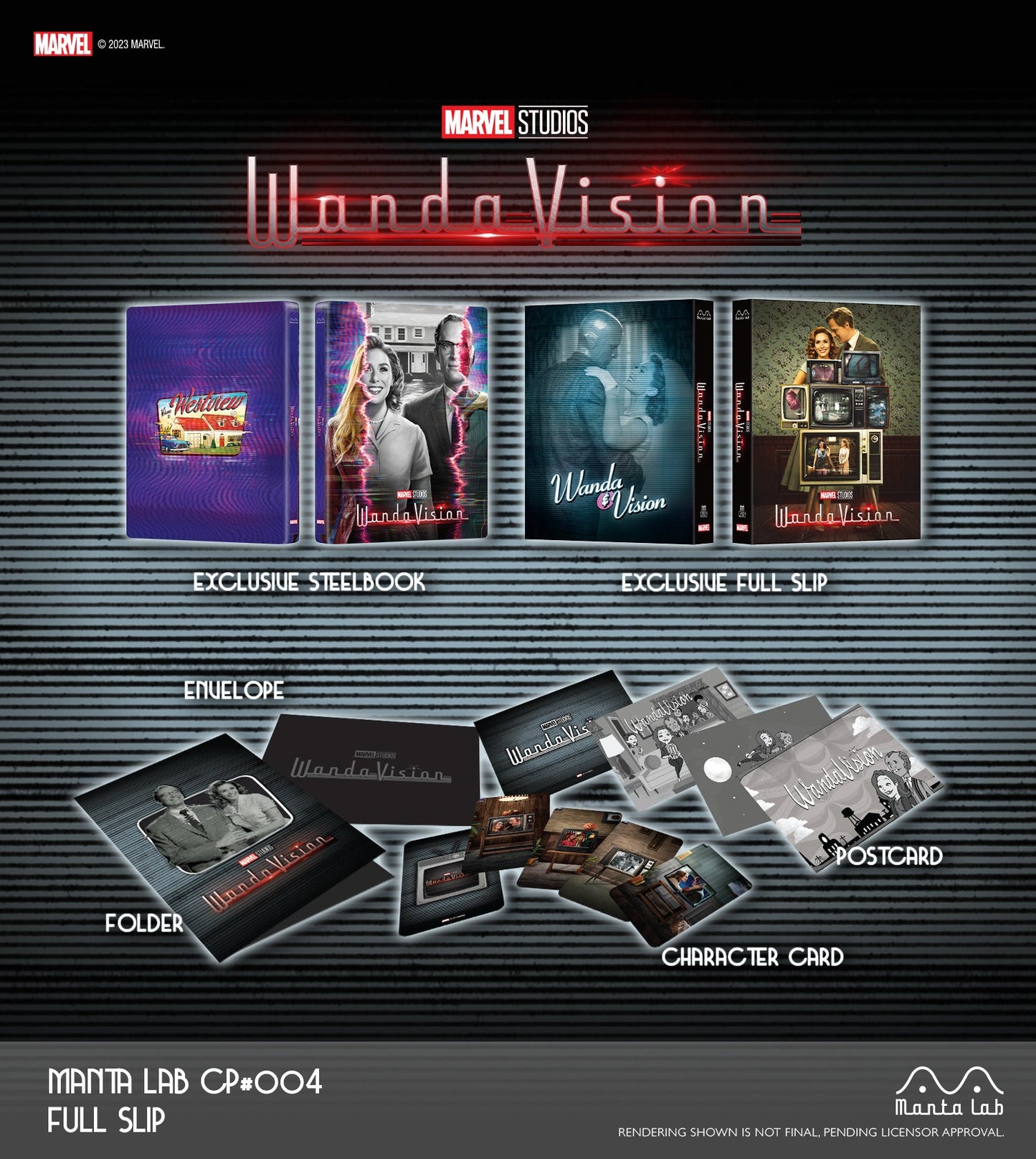 WandaVision (Discless SteelBook) (Manta Lab Exclusive MCP-004) Full Slip