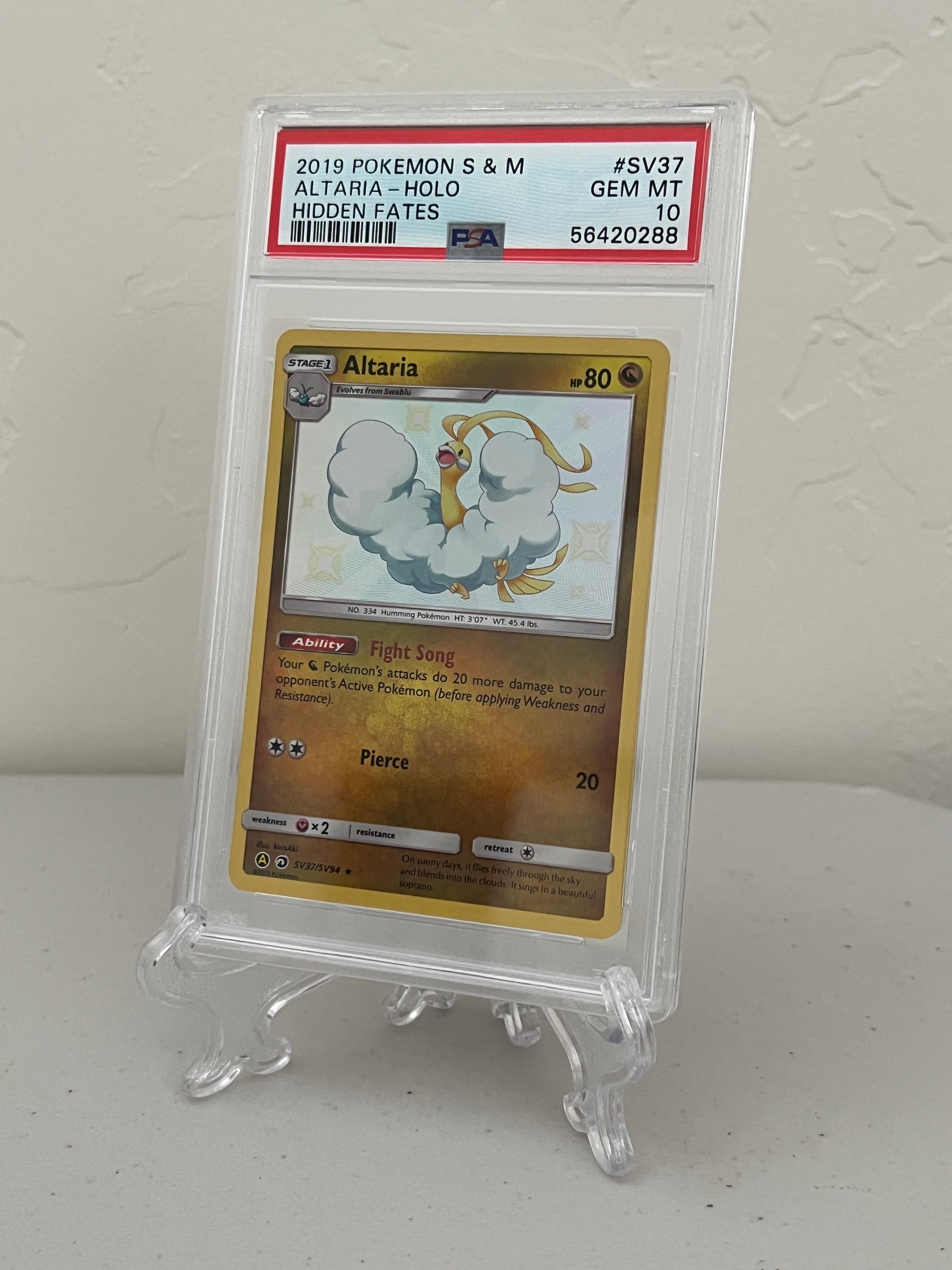 2019 Pokemon Hidden Fates Altaria SV37/SV94 Shiny Rare - PSA 10 uptownhobbies 2019 Pokemon Hidden Fates Altaria SV37/SV94 Shiny Rare - PSA 10 uptownhobbies