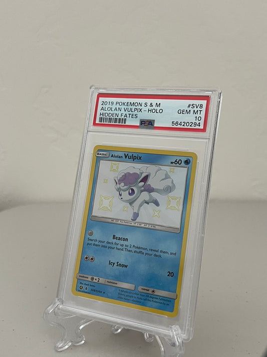 2019 Pokemon Hidden Fates Alolan Vulpix SV8/SV94 - PSA 10