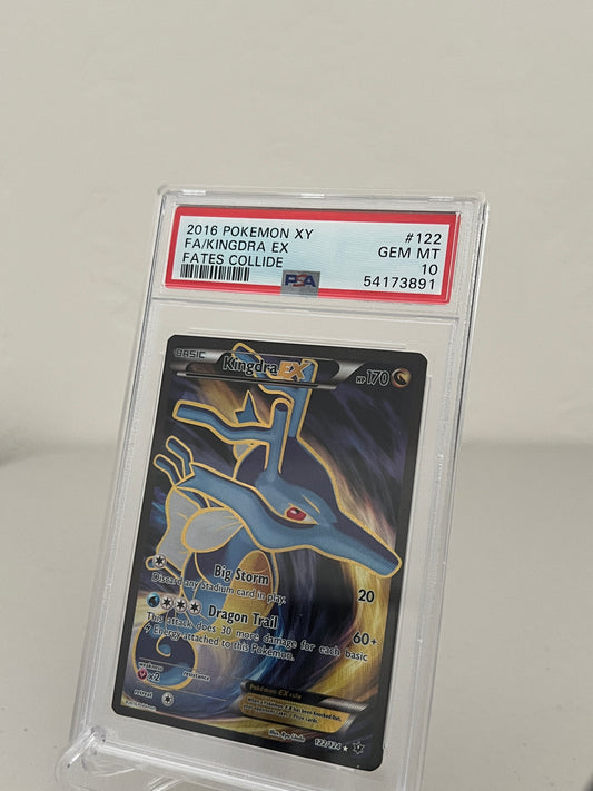 2016 Pokemon Kingdra EX Full Art Holo XY Fates Collide 122/124 - PSA 10