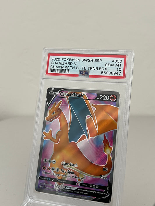 2020 Pokemon Champions Path Promo Charizard V SWSH050 - PSA 10