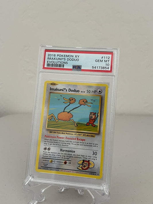 2016 Pokemon XY Evolutions Imakuni?'s Doduo #112 - PSA 10