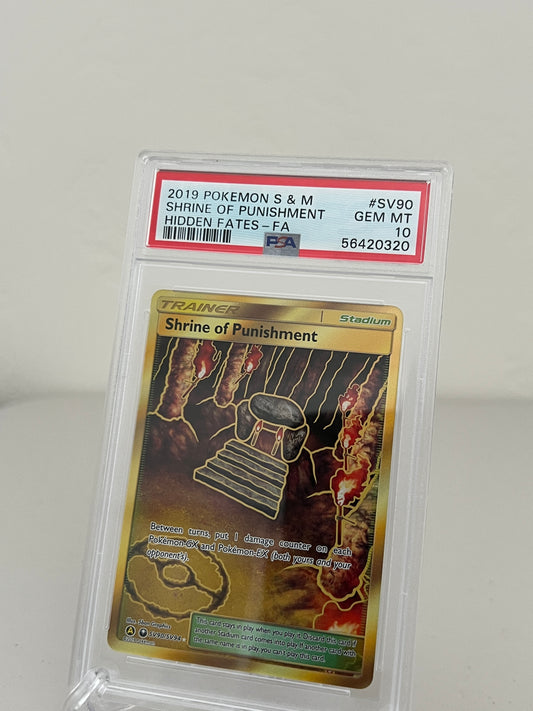 2019 Pokémon Sun & Moon Hidden Fates Shrine of Punishment #SV90 - PSA 10