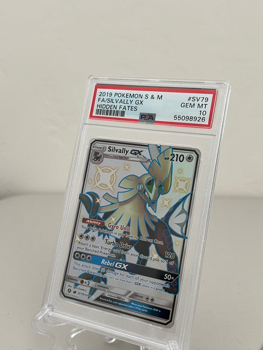 2019 Pokemon Hidden Fates Silvally GX Full Art SV79 - PSA 10