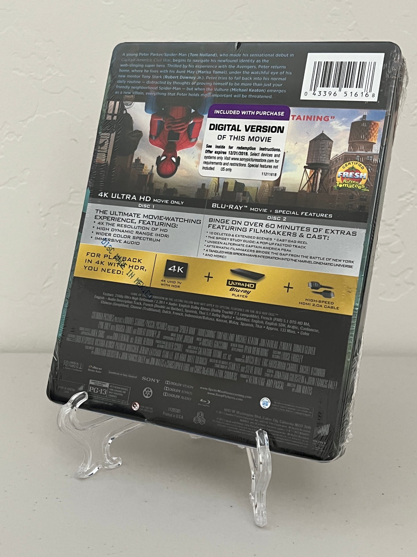 Spider-Man: Homecoming (4K UHD/Blu-ray/Digital) Steelbook