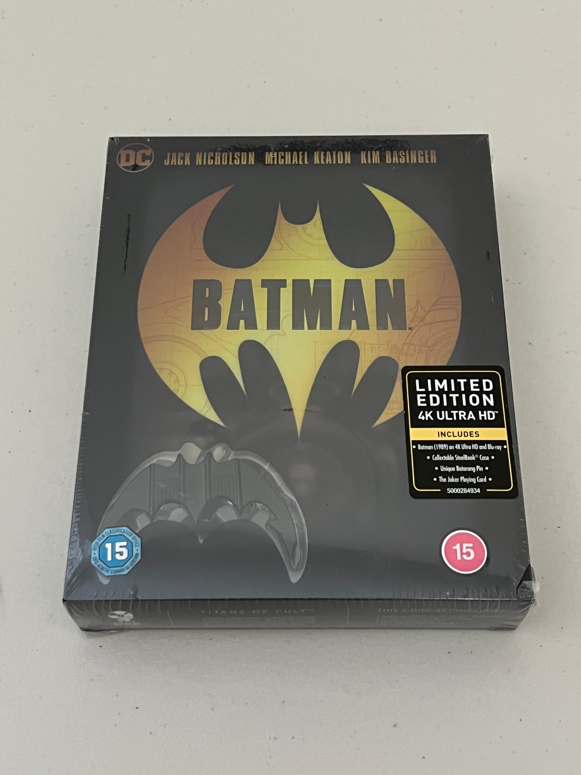 Batman (1989) 4K UHD Blu-Ray Steelbook Titans of Cult 