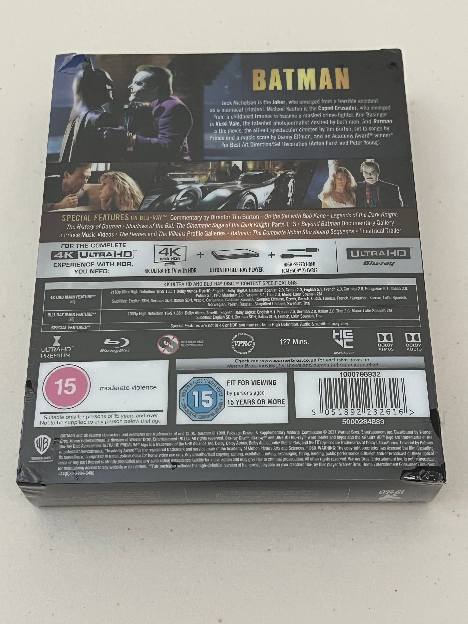 Batman (1989) 4K UHD Blu-Ray Steelbook Titans of Cult 