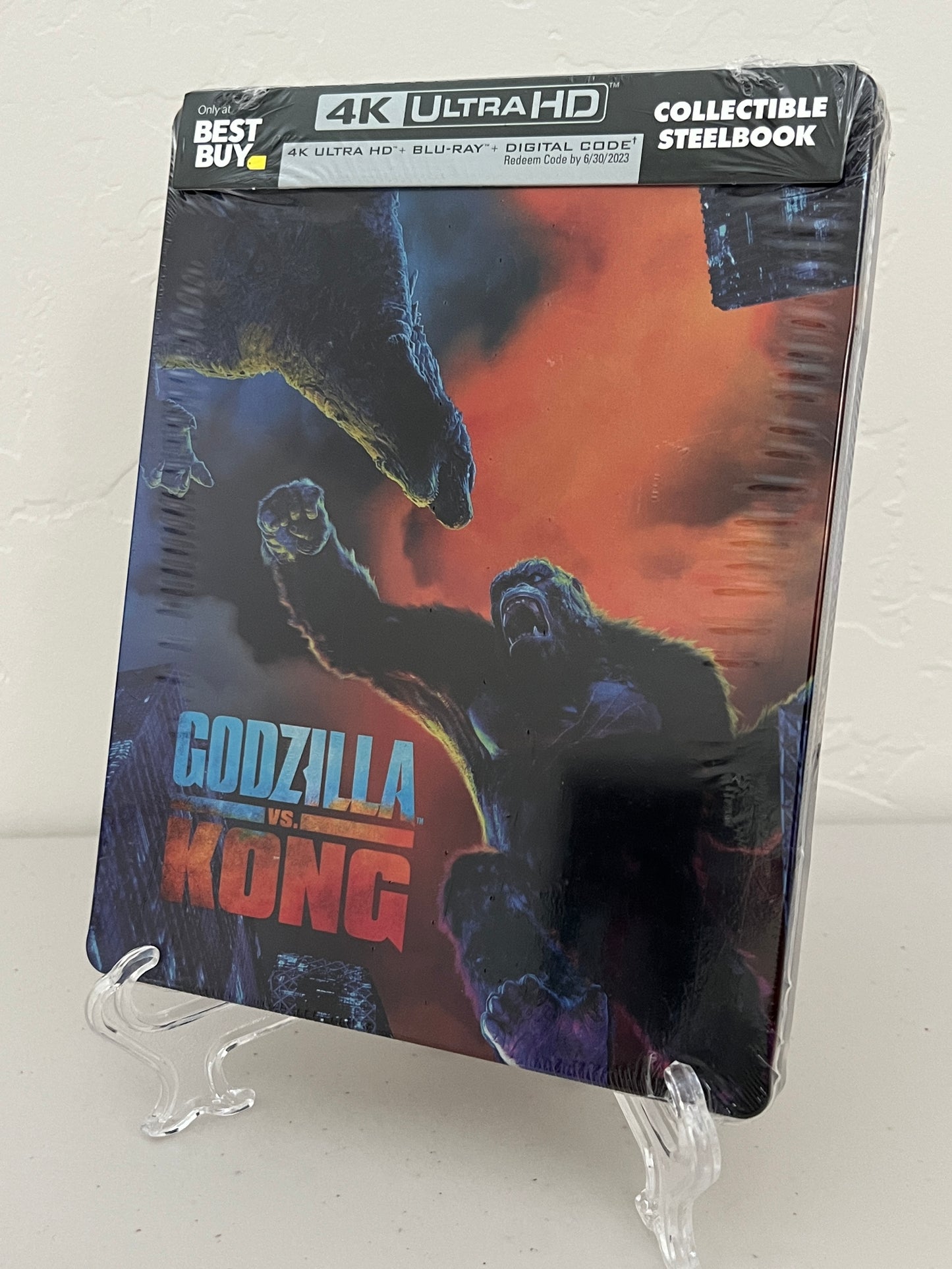 Godzilla Vs Kong (4K UHD/Blu-ray/Digital) Steelbook