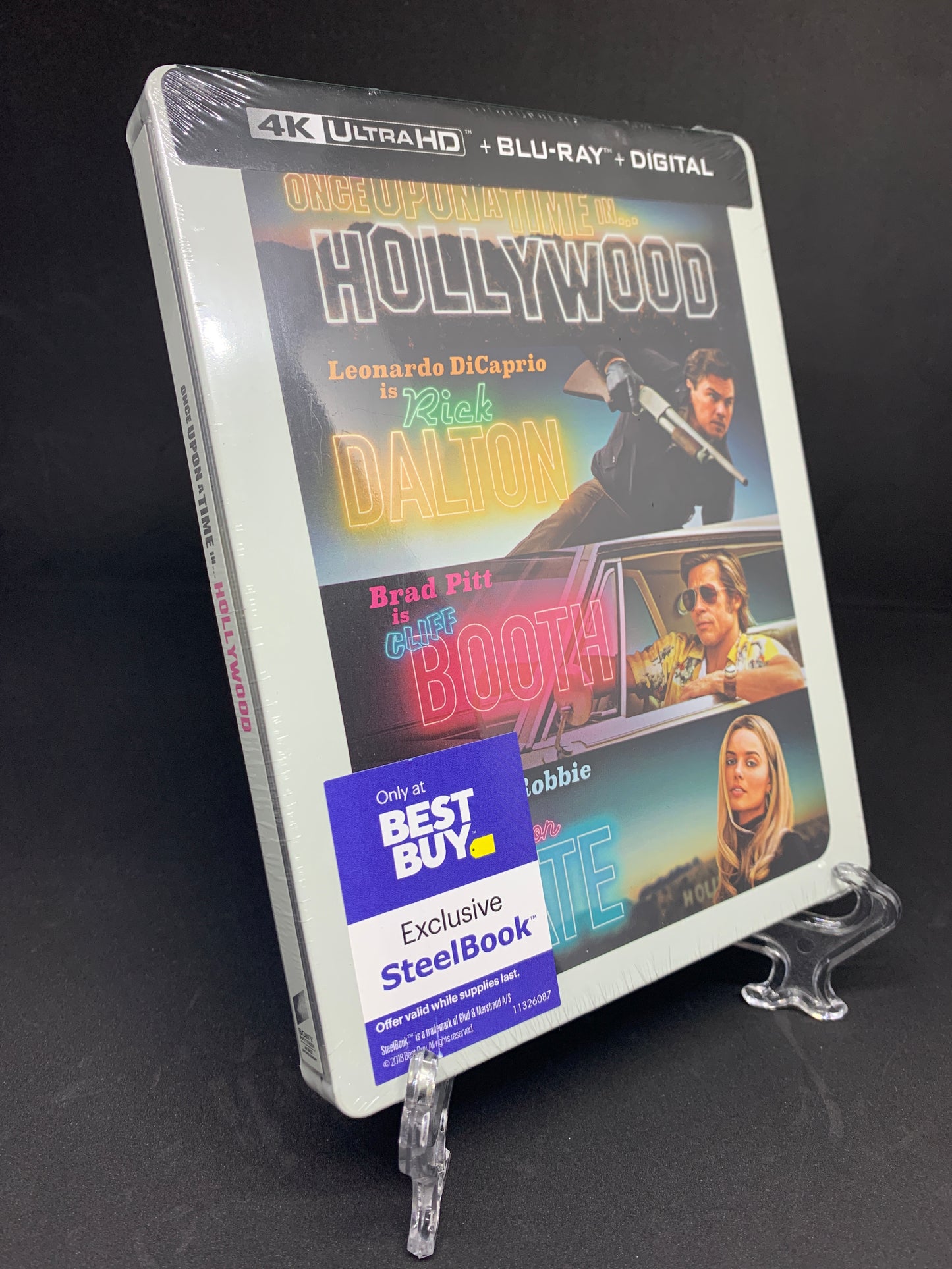 Once Upon a Time In Hollywood (4K UHD/Blu-Ray/Digital) Steelbook