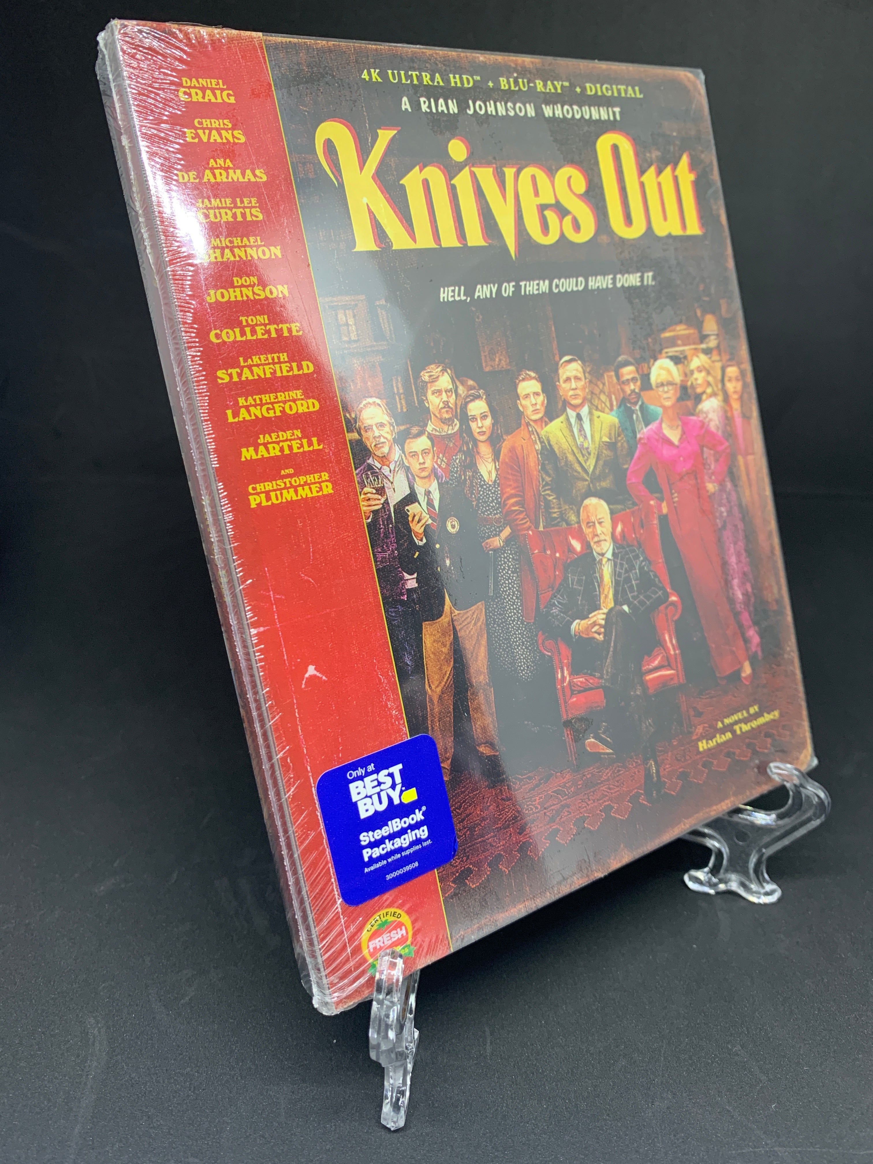 BRAND fashion NEW-Knives Out Steelbook 4K Ultra HD, Blu Ray Ultra HD, Digital Copy