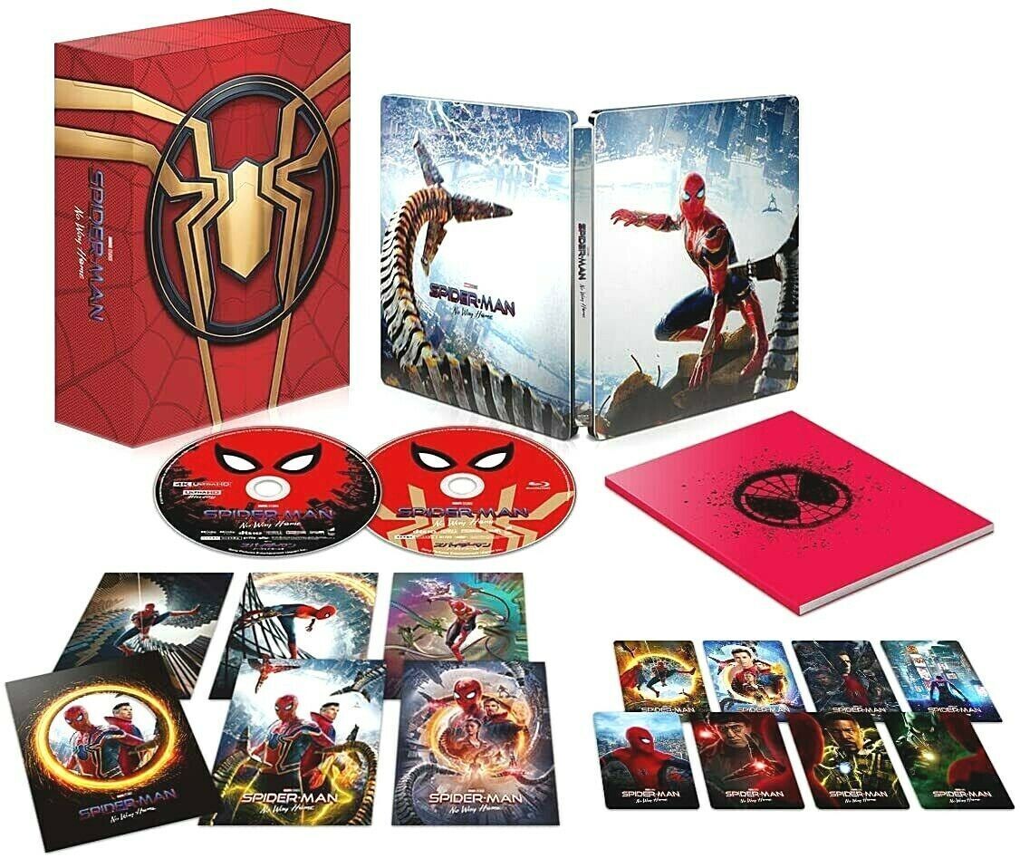 Spider-Man No Way Home (4K UHD/Blu-ray/Extras) Japan Exclusive Steelbook Edition