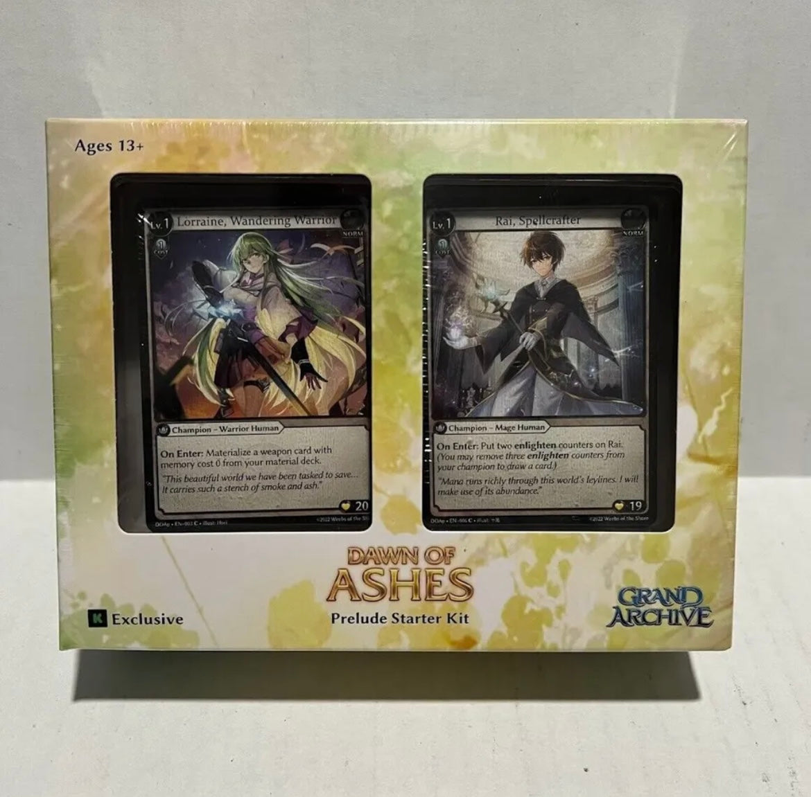 Grand Archive Kickstarter Dawns Of Ashes Prelude Starter Kit