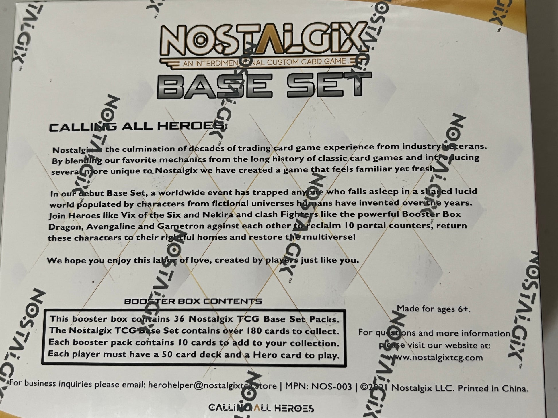 Nostalgix TCG - Day Zero (Kickstarter) - Booster Box