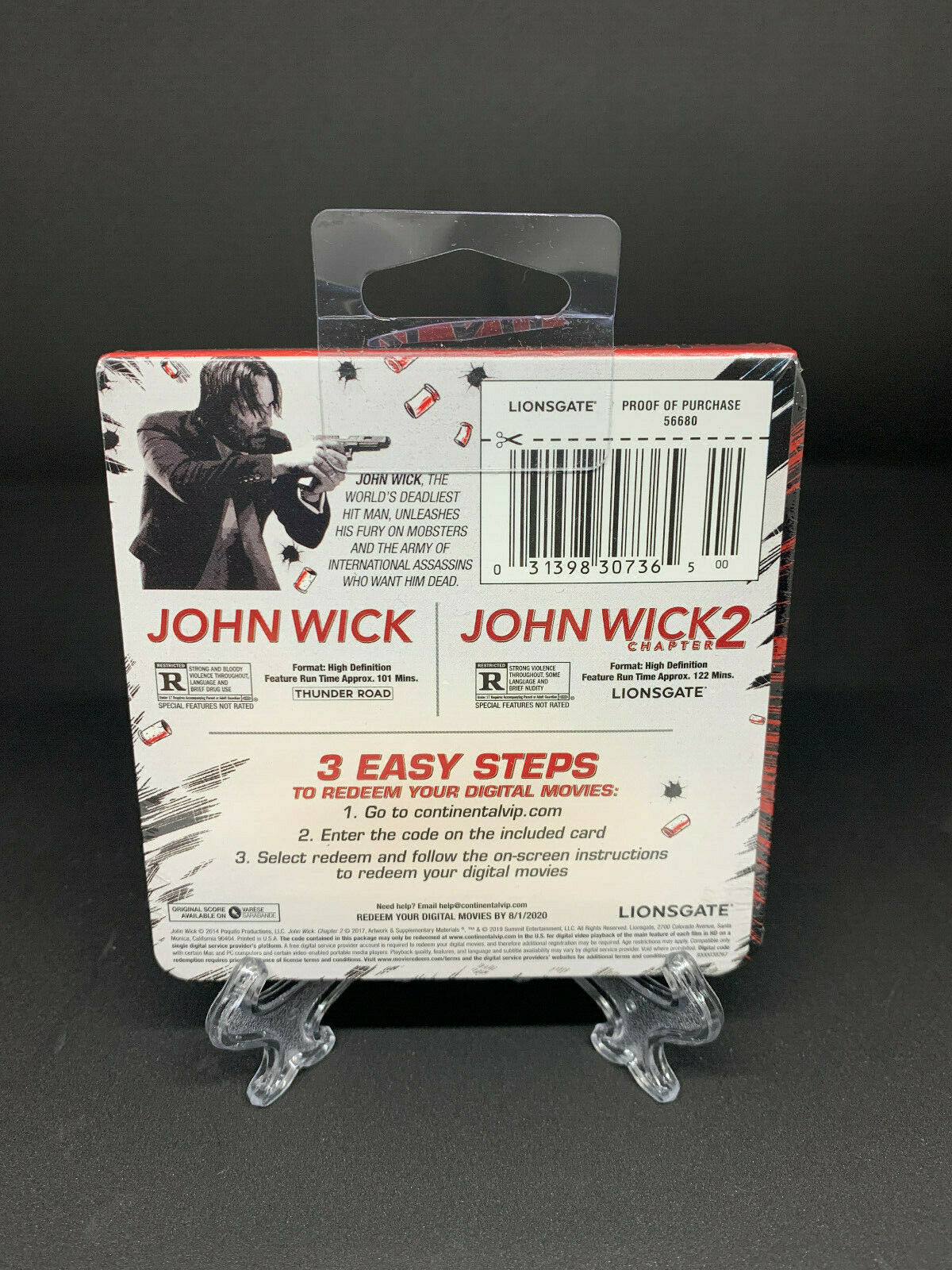 John Wick 1 & 2 Collection Digital Mini SteelBook