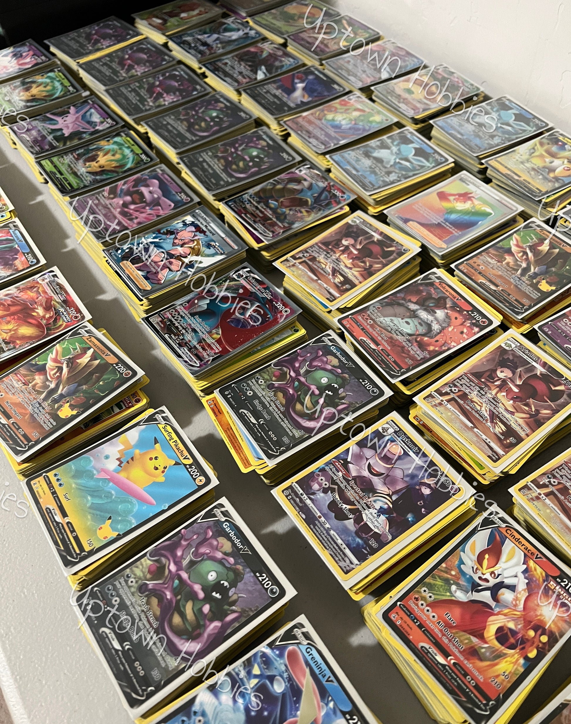 Lot of 100 Pokemon Cards - Rares & Holos + 2 Ultra Rare (EX/GX/V/VMAX/ uptownhobbies Lot of 100 Pokemon Cards - Rares & Holos + 2 Ultra Rare (EX/GX/V/VMAX/ uptownhobbies